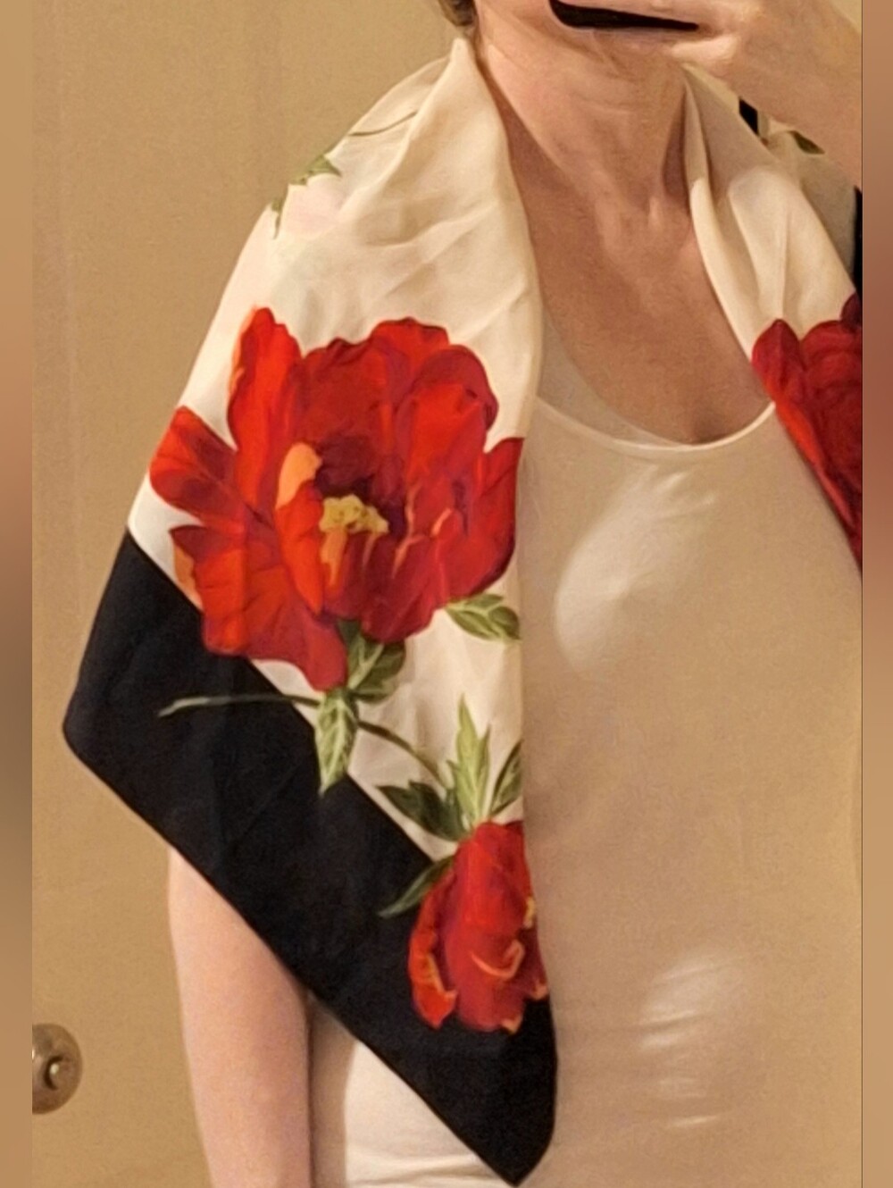 ECHO | Silk, Rose Scarf